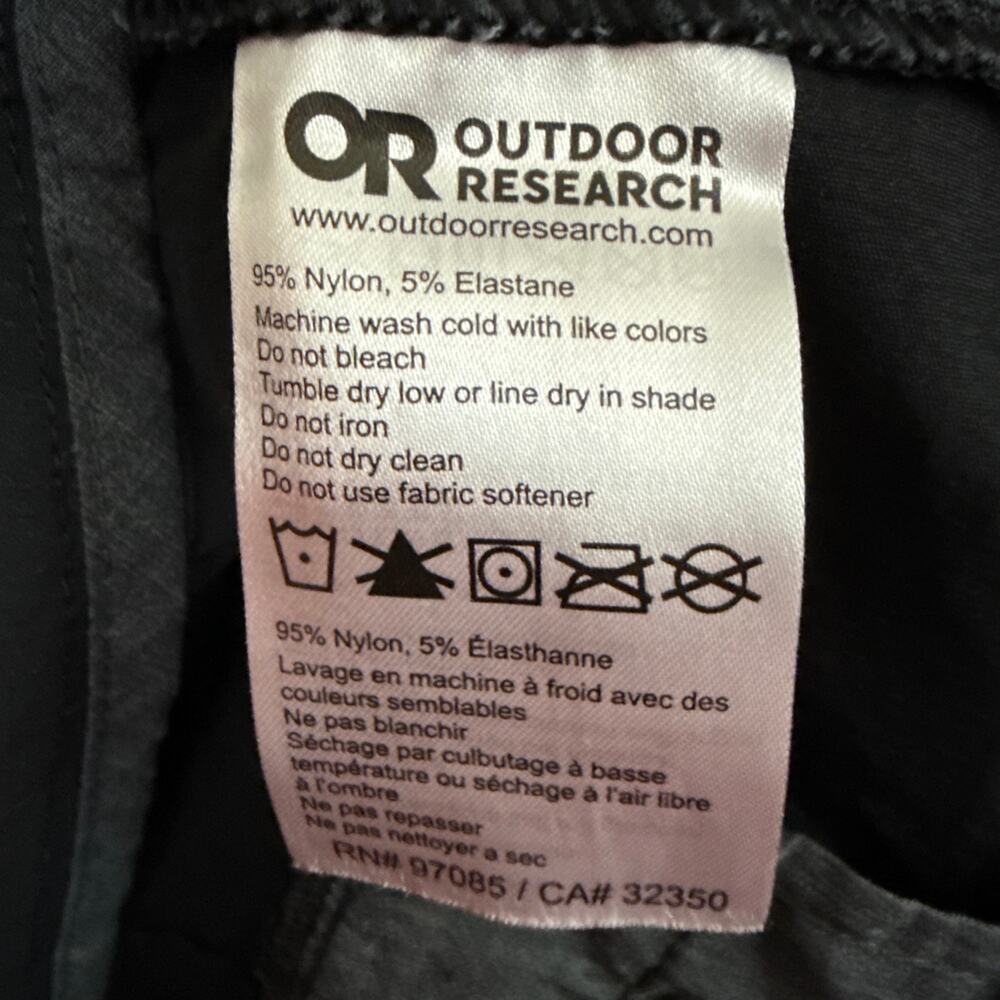 Outdoor Research Timberline Shorts Mens 34 Black Stretch Hiking Trail - Picture 10 of 14